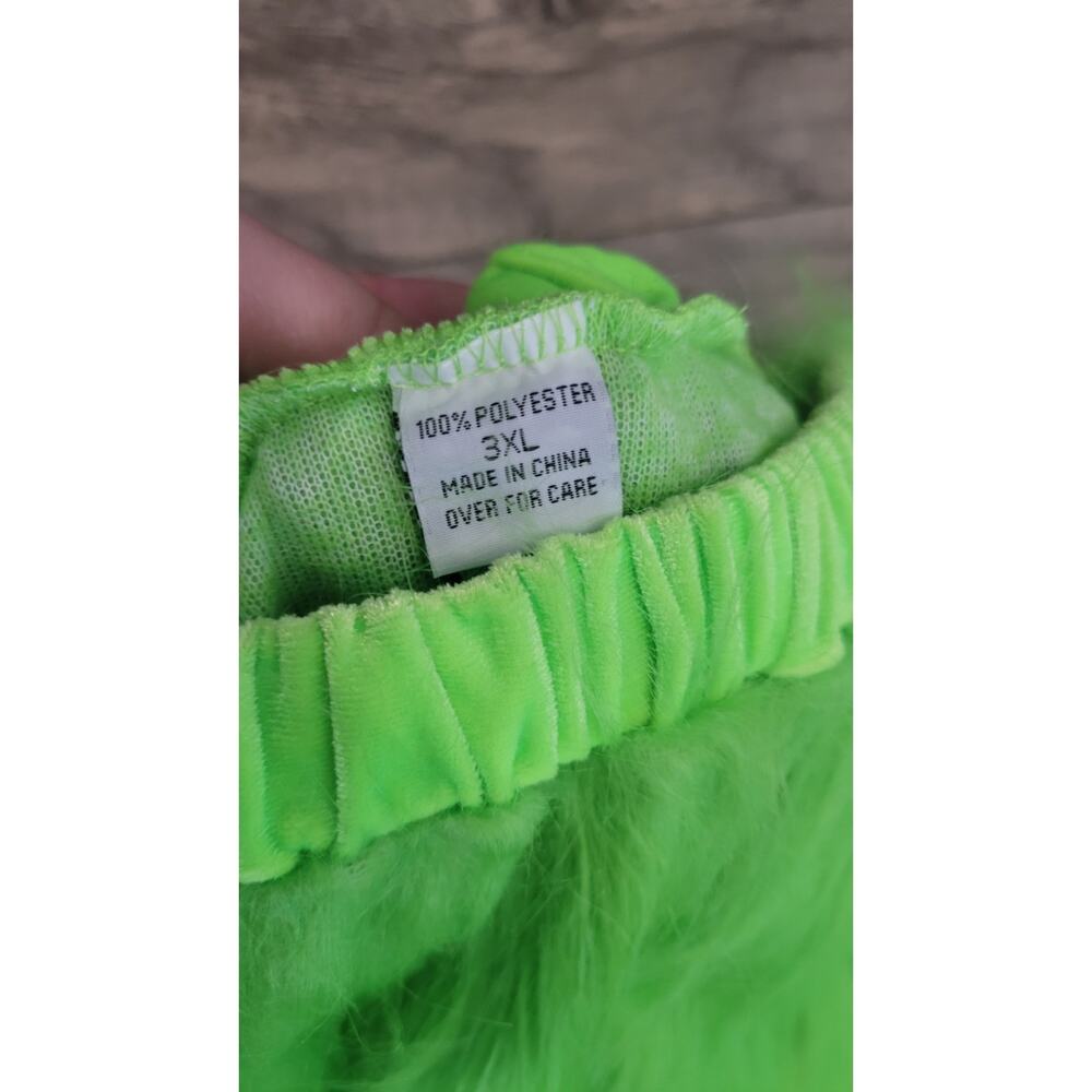 Grinch Costume Pants Green Furry Plush Bottoms Adult Size 3XL NWOT Christmas... - Picture 3 of 4